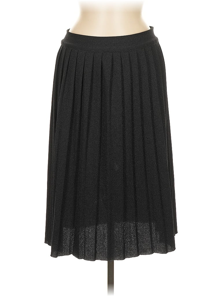 Pashmina Solid Black Casual Skirt Size M - photo 1