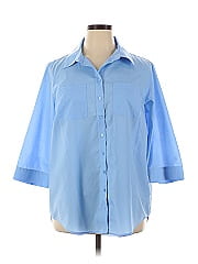 Foxcroft 3/4 Sleeve Button Down Shirt