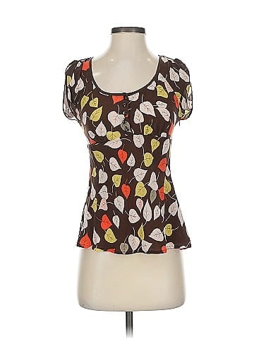 Odille Short Sleeve Silk Top (view 1)