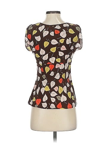 Odille Short Sleeve Silk Top (view 2)
