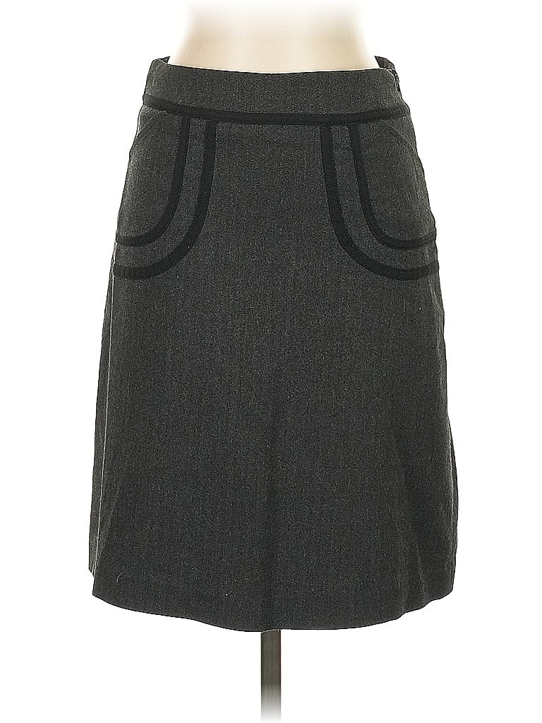 Arden B. Chevron-herringbone Gray Formal Skirt Size 0 - photo 1
