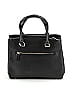 Guess Solid Black Leather Shoulder Bag One size - photo 3