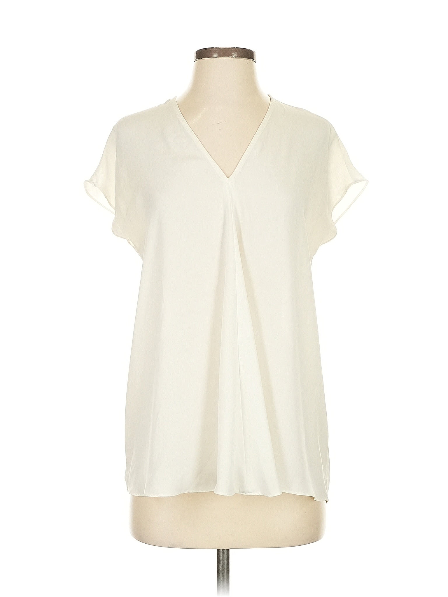 Lauren by Ralph Lauren Ivory Short Sleeve Blouse Size XS