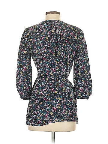 Fei 3/4 Sleeve Silk Top (view 2)