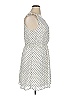 Elle 100% Polyester Polka Dots White Casual Dress Size 16 - photo 4