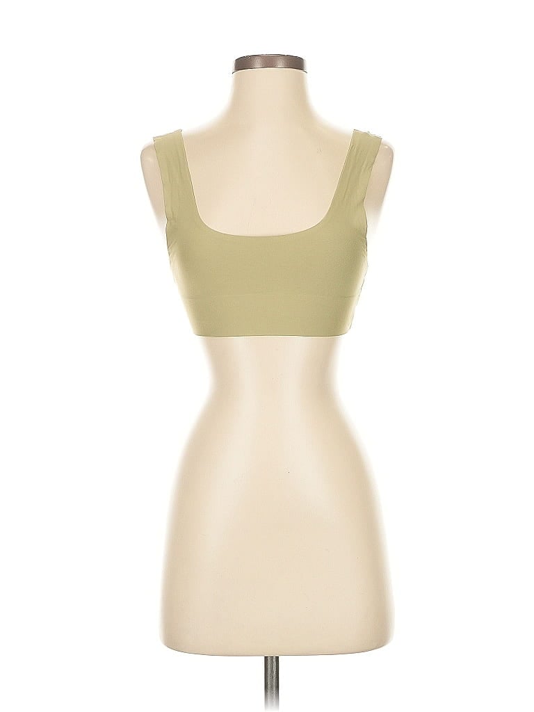 Out From Under 100% Polyester Tan Green Tank Top Size S - photo 1