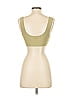 Out From Under 100% Polyester Tan Green Tank Top Size S - photo 2