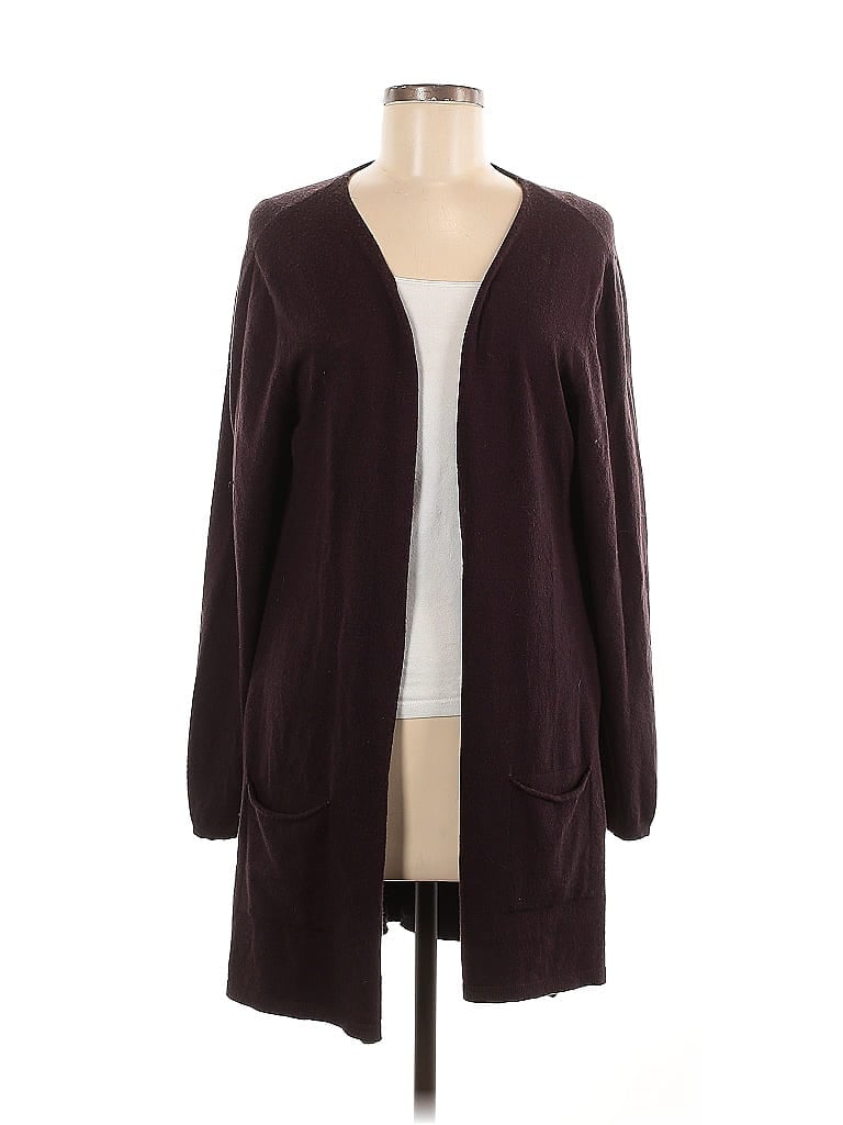 Pre-owned Assorted Brands Cardigan Sweater In Burgundy