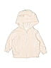 Carter's Ivory Zip Up Hoodie 0-3 MO / 3 MO - photo 1