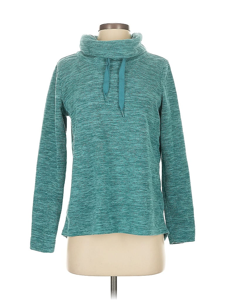 G.H. Bass & Co. 100% Polyester Teal Green Turtleneck Sweater Size S - photo 1