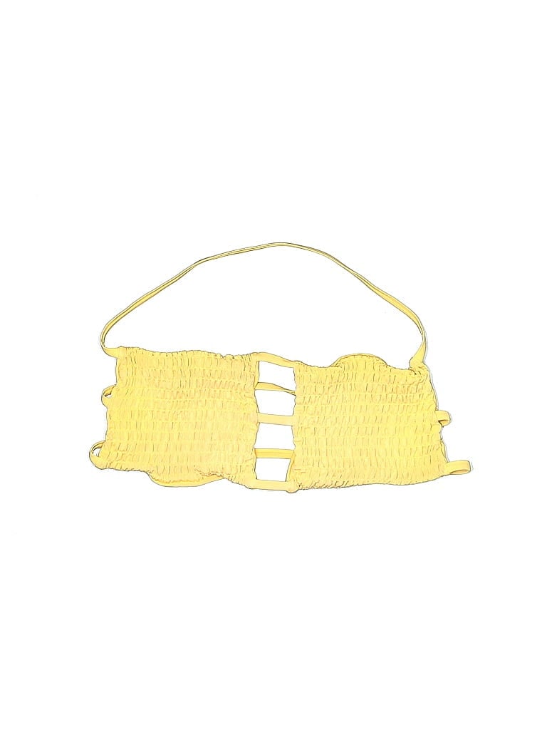Zaful Yellow Swimsuit Top Size 6 - photo 1