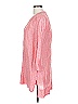 Kenar 100% Linen Pink 3/4 Sleeve Button-Down Shirt Size L - photo 5