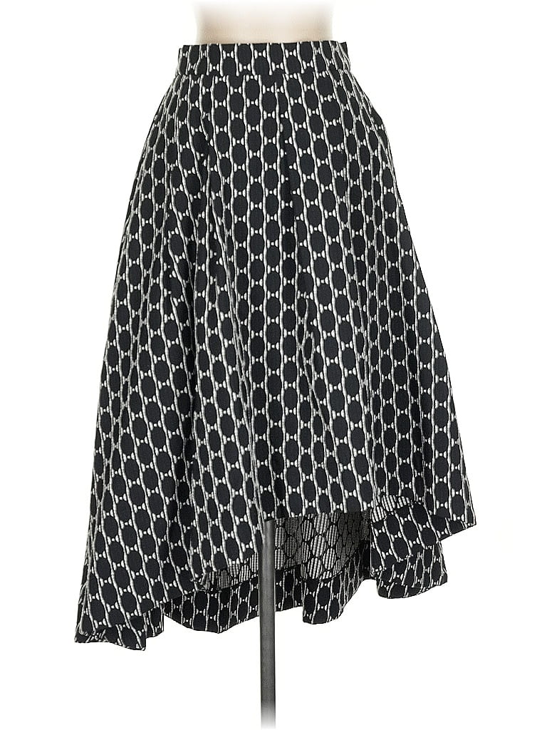 Eva Mendes by New York & Company Polka Dots Black Casual Skirt Size 0 - photo 1