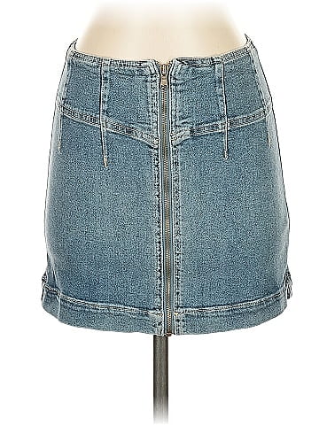 We the Free Denim Skirt (view 1)
