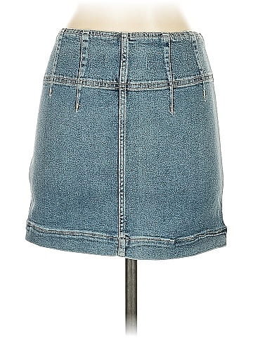 We the Free Denim Skirt (view 2)