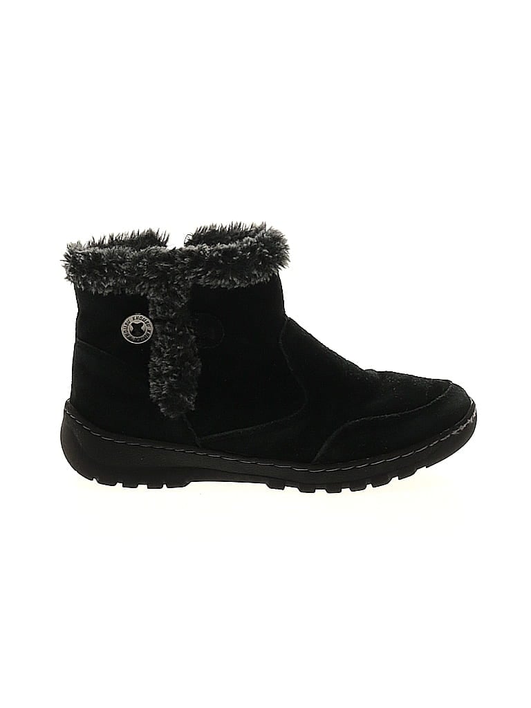 Khombu 100% Leather Black Ankle Boots Size 7 - photo 1