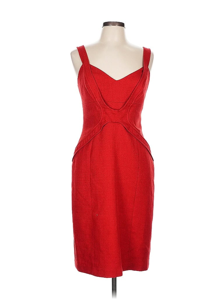 David Meister 100% Polyester Red Cocktail Dress Size 10 - photo 1