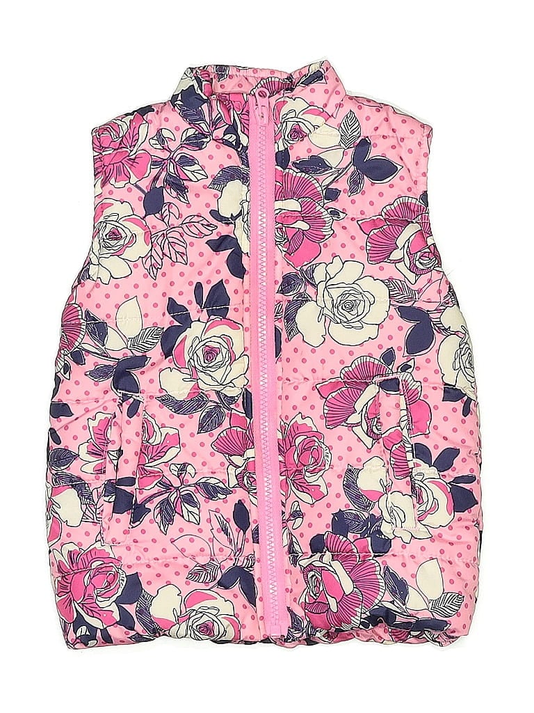 Pre-owned Crown & Ivy Kids' Vest In Pink