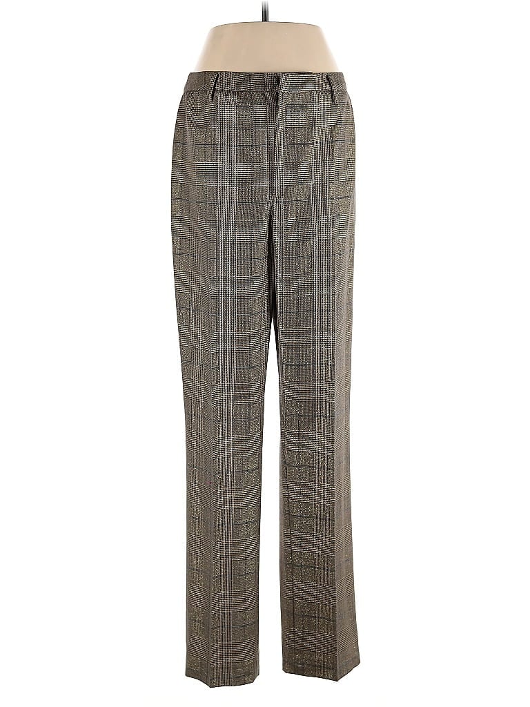 Pre-owned Linda Allard Ellen Tracy Wool Pants In Gray