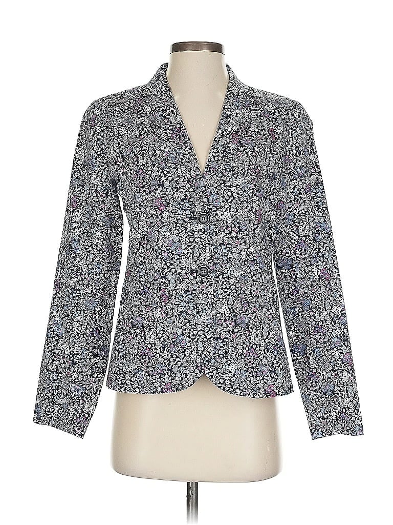 Pre-owned Talbots Blazer Jacket In Silver