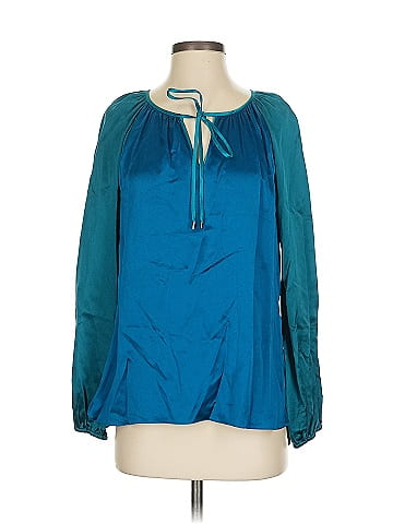 Elie Tahari Long Sleeve Silk Top (view 1)