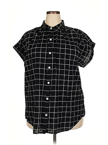 a.n.a. A New Approach Short Sleeve Blouse (view 1)