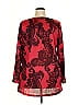 One World Paisley Red Burgundy Long Sleeve Blouse Size 2X - photo 2