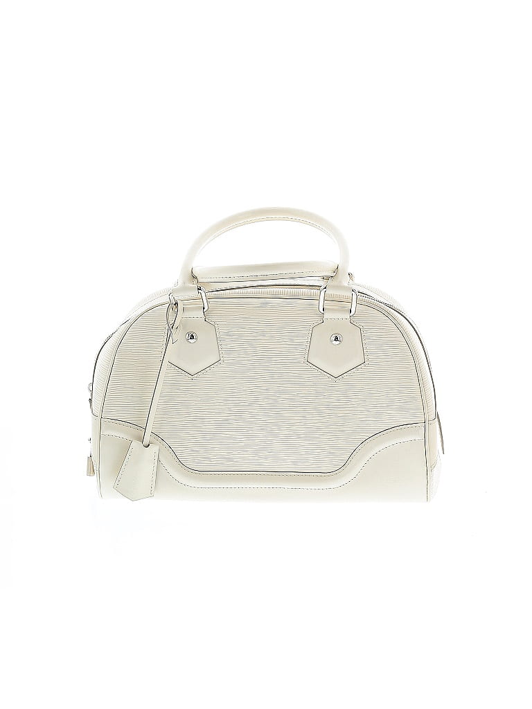 Louis Vuitton 100% Leather Solid Ivory Epi Leather Bowling Montaigne PM One size - photo 1