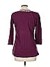 Talbots 100% Cotton Burgundy 3/4 Sleeve T-Shirt Size M - photo 2