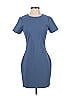 Likely Solid Blue Casual Dress Size 4 - photo 1