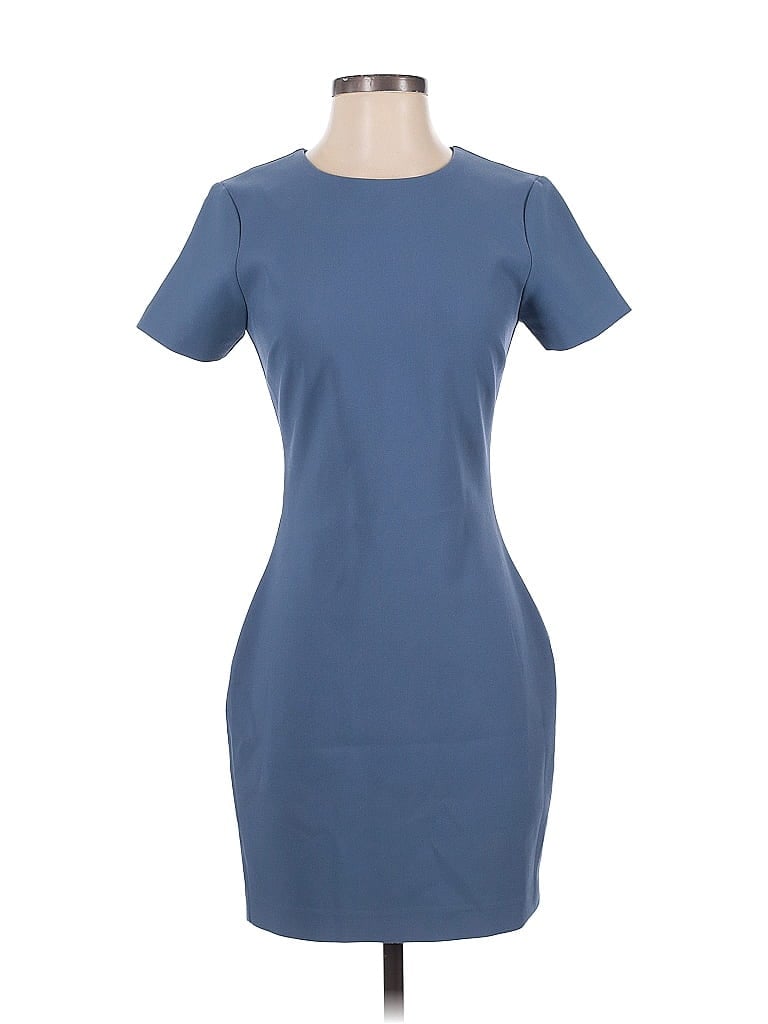 Likely Solid Blue Casual Dress Size 4 - photo 1