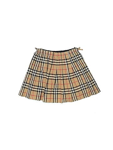 Burberry Pearly Vintage Check Pleated Skirt (view 2)