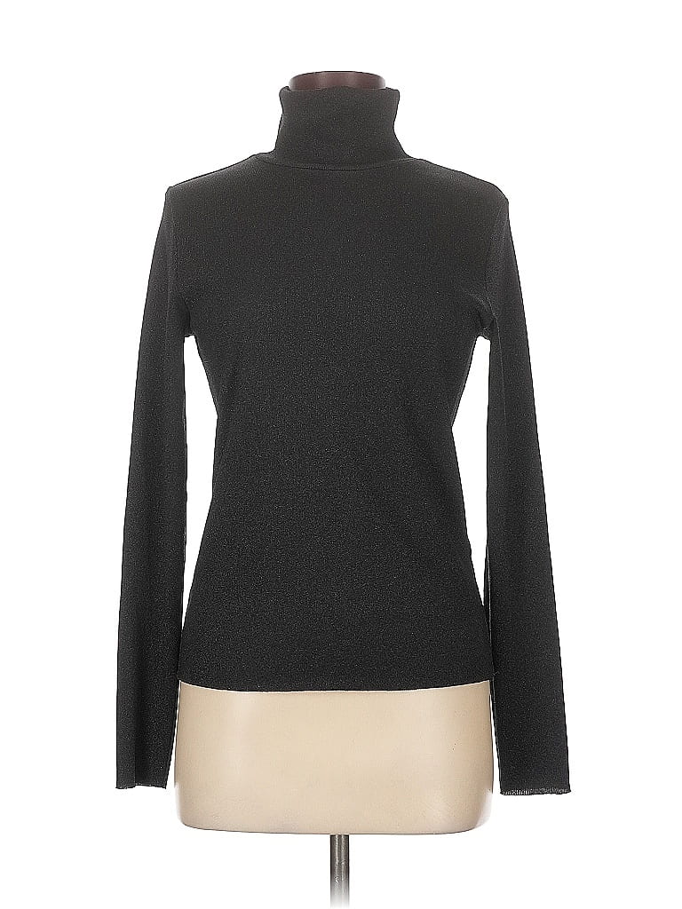Pashmina Black Long Sleeve Turtleneck Size M - photo 1
