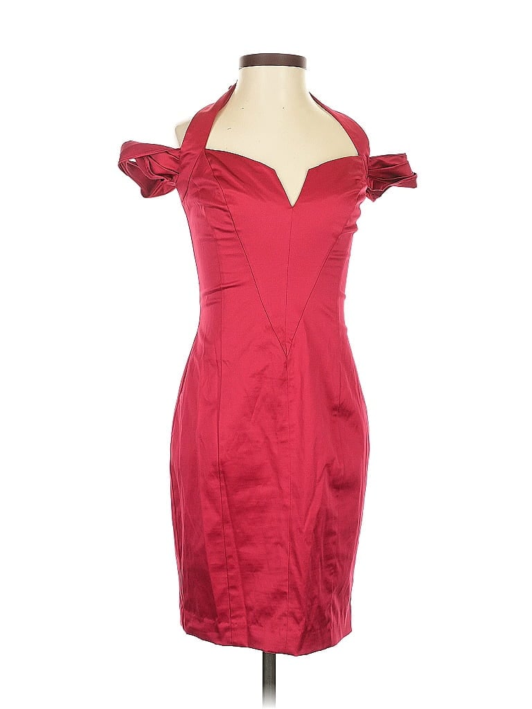 Bebe Burgundy Cocktail Dress Size XS - photo 1