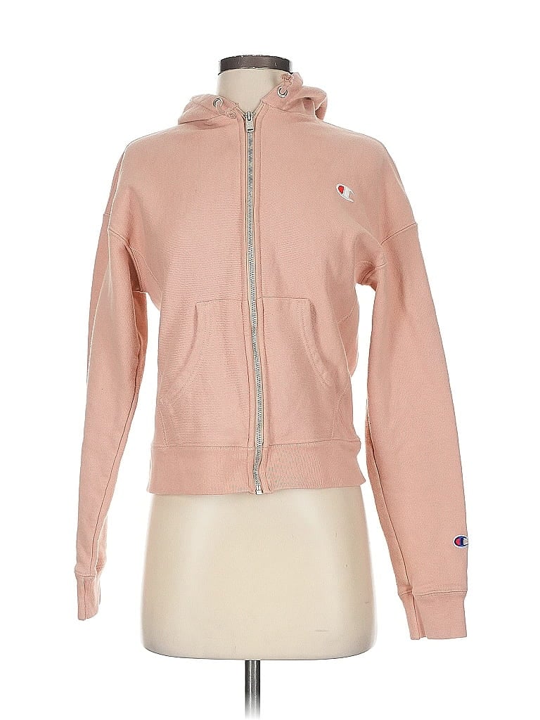Click to view more detailed imagery on our partner's website Pre-owned Champion Zip Up Hoodie In Pink