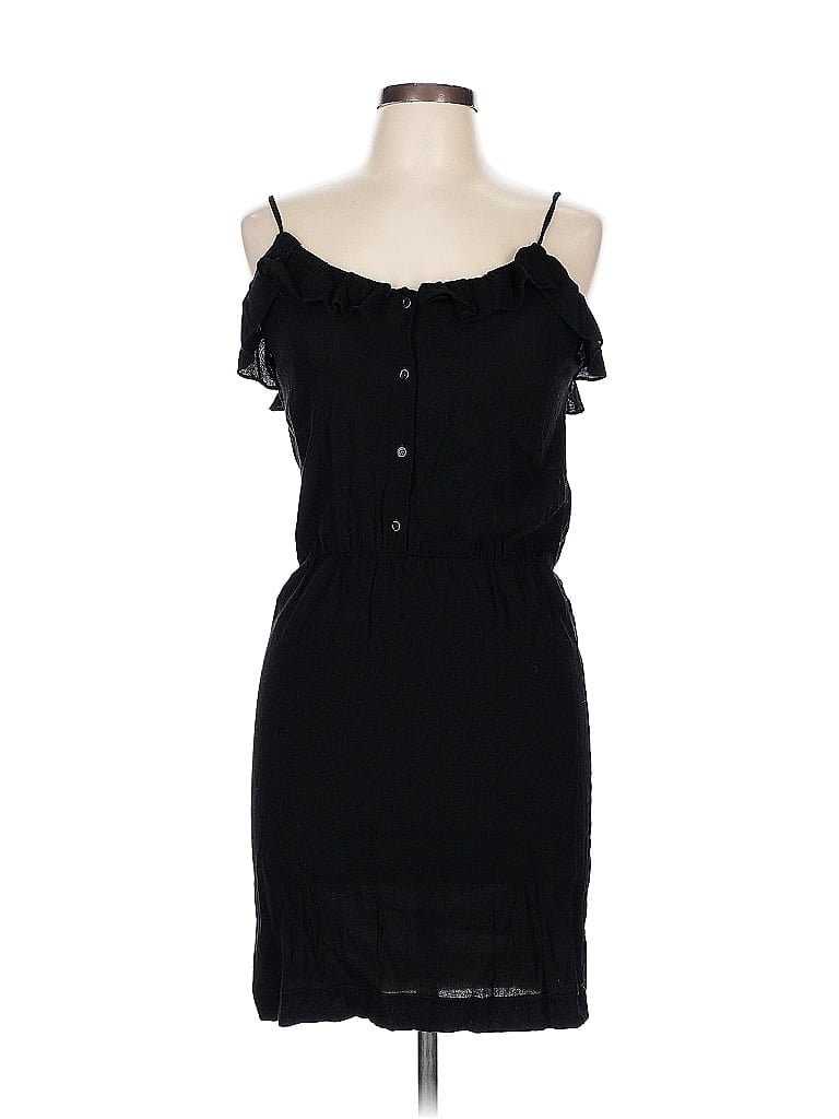 Sandro 100% Polyamide Black Cocktail Dress Size L - photo 1