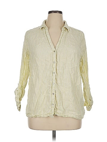 Sigrid Olsen 3/4 Sleeve Button-Down Shirt (view 1)