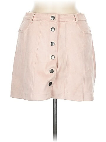 Zara TRF Faux Leather Skirt (view 1)