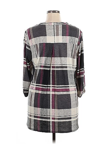 Dear Scarlett 3/4 Sleeve Button-Down Shirt (view 2)