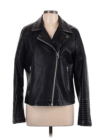 Topshop Faux Leather Jacket (view 1)
