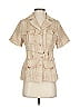 Gracia 100% Polyester Tweed Ivory Jacket Size S - photo 1