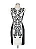 Karen Millen Graphic White Cocktail Dress Size 6 - photo 1