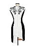 Karen Millen Graphic White Cocktail Dress Size 6 - photo 2