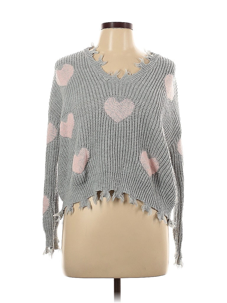 Pre-owned No Boundaries Pullover Sweater In Gray