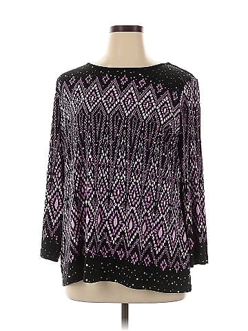 Bob Mackie Long Sleeve Blouse (view 1)