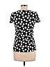 Ann Taylor LOFT Polka Dots Black Short Sleeve Top Size S - photo 2