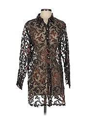 Chico's Design Long Sleeve Silk Top