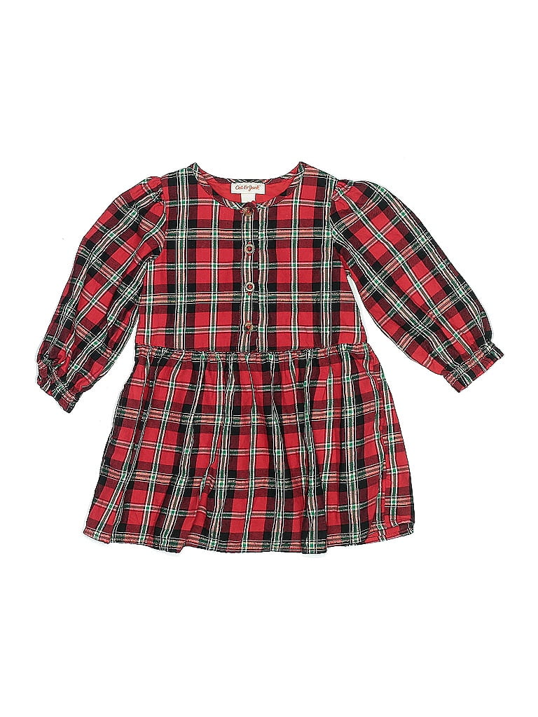 Cat & Jack Plaid Red Dress Size 2T - photo 1