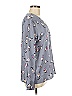 Banana Republic 100% Polyester Gray Long Sleeve Blouse Size M - photo 4
