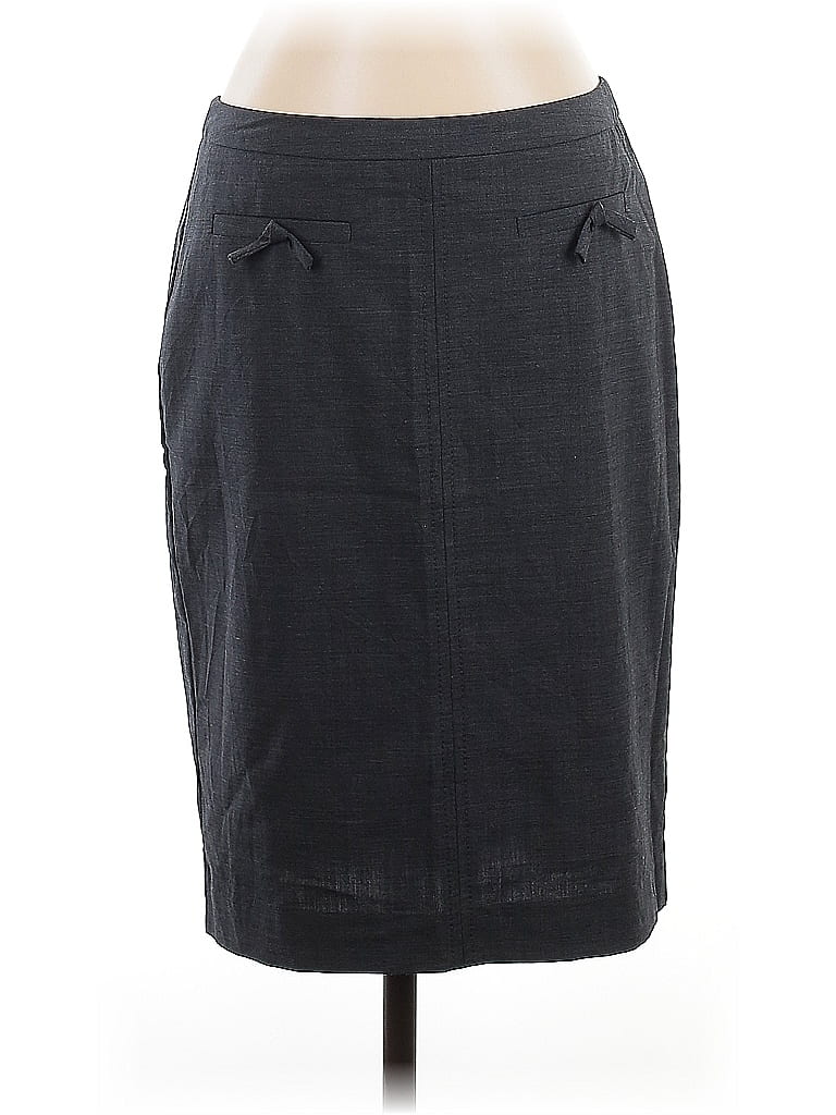 Pre-owned Trina Turk Wool Skirt In Gray